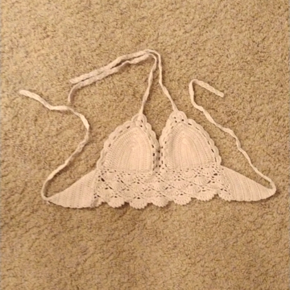 Women's tan crop top